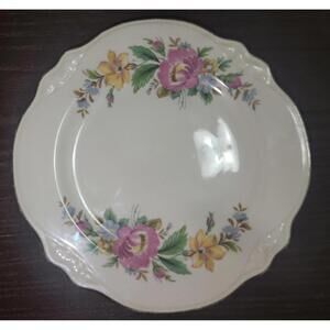 Vintage Homer Laughlin "Fluffy Rose" Bread & Butter Plate